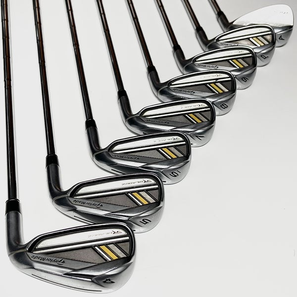 Taylormade Rbladez Iron Set 4-9, PW, AW Right Handed Stiff Flex Steel Shafts