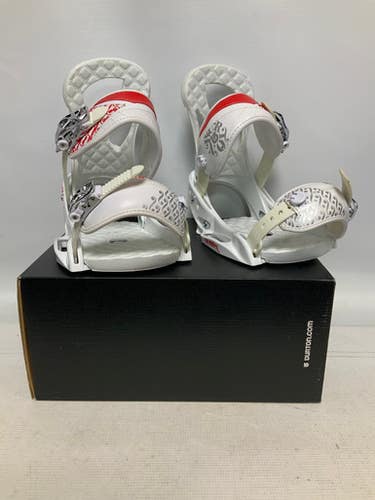 Used Burton STILETTO Mens Binding Only White MD 11823-S000034146