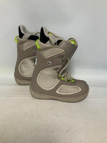 Used Burton BREED Womens Snowboard Boots Grey Senior 6 11823-S000034127