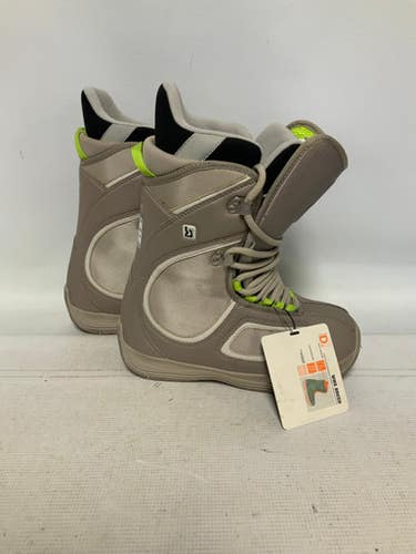 Used Burton BREED Womens Snowboard Boots Grey Senior 6 11823-S000034124