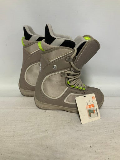 Used Burton BREED Womens Snowboard Boots Grey Senior 6 11823-S000034124