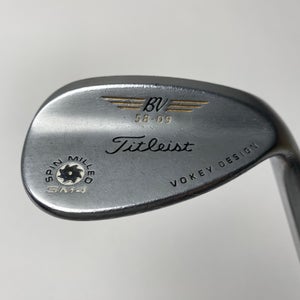 Titleist Vokey Spin Milled SM4 Chrome Lob Wedge LW 58* 9 Bounce Wedge Steel RH