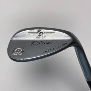 Titleist Vokey Spin Milled SM4 Chrome 60* 7 Bounce Wedge Steel Mens RH