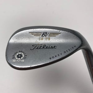 Titleist Vokey Spin Milled SM4 Chrome Lob Wedge LW 58* 9 Bounce Wedge Steel RH