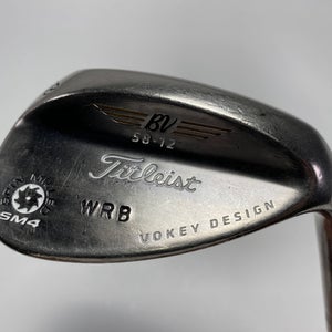 Titleist Vokey Spin Milled SM4 Chrome 58* 12 True Temper DG SL S300 Wedge RH