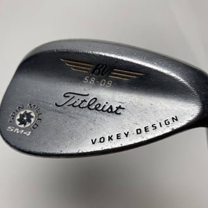 Titleist Vokey Spin Milled SM4 Chrome 58* 9 Wedge Steel Mens RH Midsize Grip