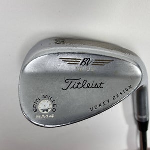Titleist Vokey Spin Milled SM4 Chrome Sand Wedge 56* 8 Wedge Steel Mens RH