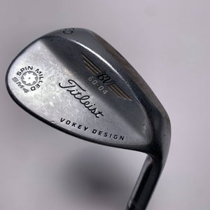 Titleist Vokey Spin Milled SM4 Chrome Wedge 60* 4 Bounce Wedge Steel Mens RH