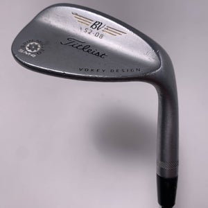 Titleist Vokey Spin Milled SM4 Chrome Gap Wedge GW 52* 8 Wedge Steel Mens RH