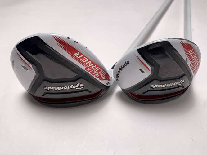 TaylorMade AeroBurner 3 & 5 Fairway Wood Set 15* 18* Matrix Speed Rul-Z Mens LH