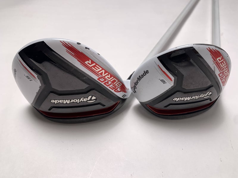 TaylorMade AeroBurner 3 & 5 Fairway Wood Set 15* 18* Matrix Speed Rul-Z Mens LH