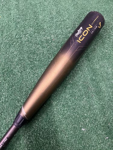 2023 Rawlings Icon Composite Bat BBCOR Certified (-3) Composite 28 oz 31" (Used)