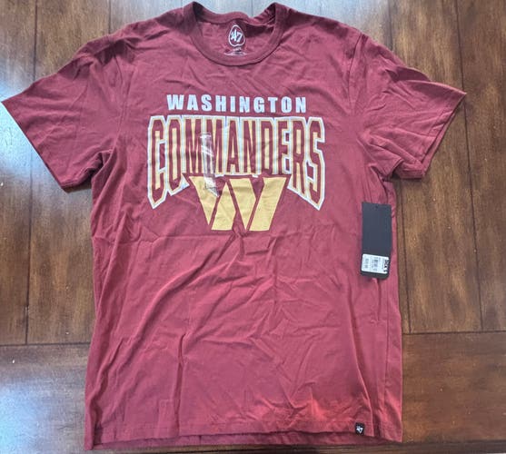 Washington Commanders 47 Brand T-Shirt - NFL Football -Adult Large NWT