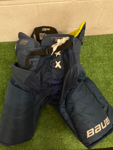 Blue Senior XL Bauer Supreme 3S Hockey Pants (Used)