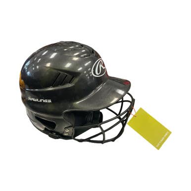 Used Rawlings Batting Helmet w/Mask Black SM 11859-S000025244