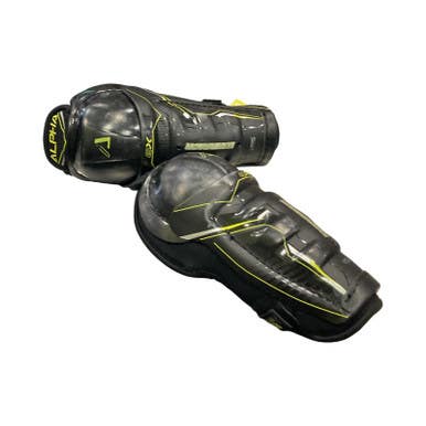 Used Warrior ALPHA QX Youth Shin Guards Black 9" 11859-S000025242