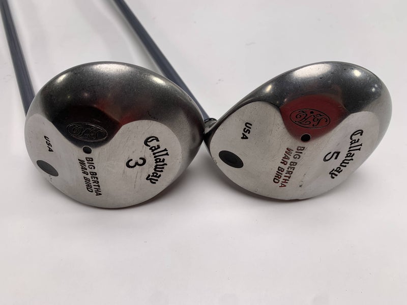 Callaway Big Bertha Warbird 3 & 5 Fairway Wood Set 15* 18* RCH 90 Mens RH