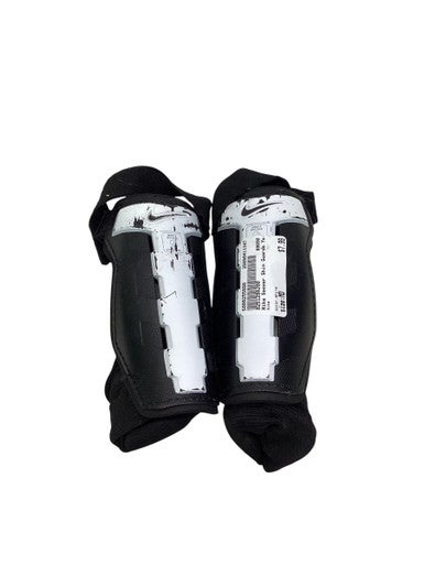 Used Nike Soccer Shin Guards Youth White MD 11347-S000255090