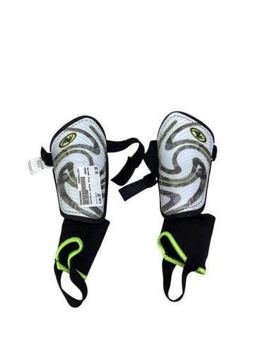 Used Soccer Shin Guards Youth White SM 11347-S000255082