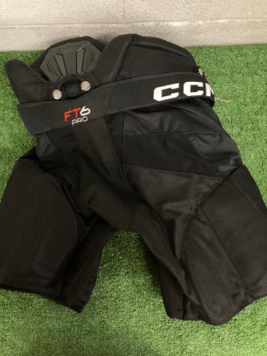 Black Senior Medium CCM Jetspeed FT6 Pro Hockey Pants (Used)