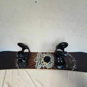 Triple nickle Snowboard All Mountain With Bindings (Used)