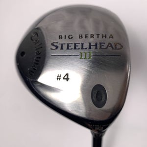 Callaway Steelhead III 4 Fairway Wood 17* System III Regular Graphite Mens RH