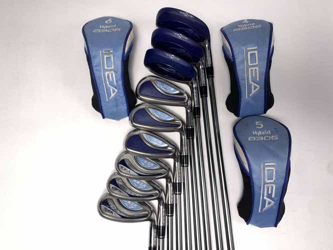 Adams Idea A3 OS Hybrid Iron Set 4-PW+GW+SW Idea Womens 55g Ladies RH