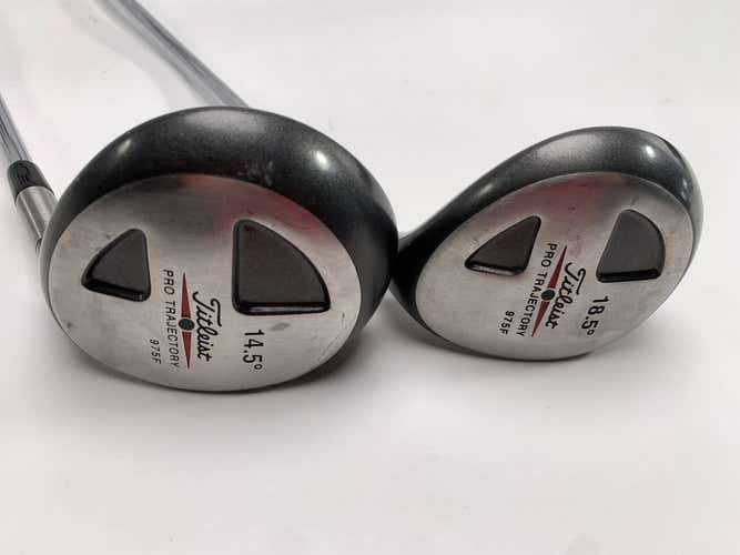 Titleist 975 F 3 & 5 Fairway Wood Set 14.5* 18.5* Rifle FCM 5.0 Regular Mens RH