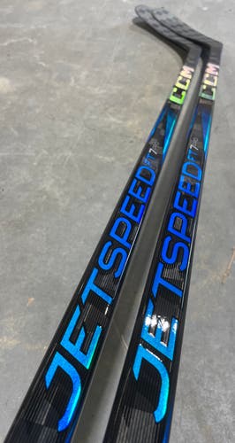 CCM JETSPEED FT7 PRO 2 PACK Pro Stock Hockey Stick Grip P90M 75 Flex Left 6683