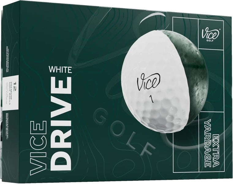 Vice Golf Drive Golf Balls (White, 12pk) 1 Dozen 2025 NEW