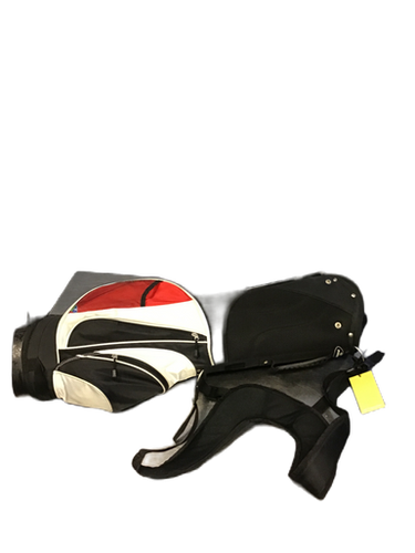 Used Precise Mens Stand Bag White/Black/Red 11730-S000065628