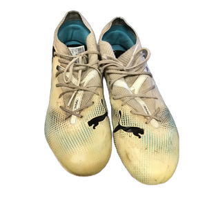 Used Puma 107715-01 Soccer Cleats White Senior 7.5 11730-S000066455