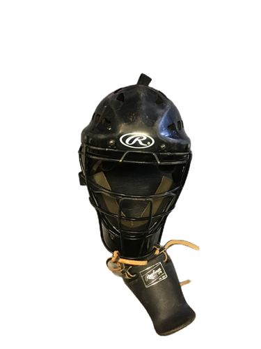 Used Rawlings CHPLY Catchers Helmet w/Mask Black One Size 11730-S000066547