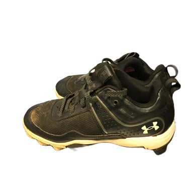 Used Under Armour 3024331-001 BB/SB Cleats Black Junior 02 11730-S000066641