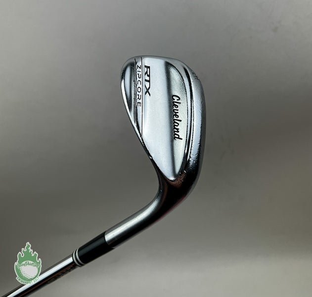 Used RH Cleveland RTX ZipCore Wedge 56*-10 Mid TI Wedge Flex Steel Golf Club