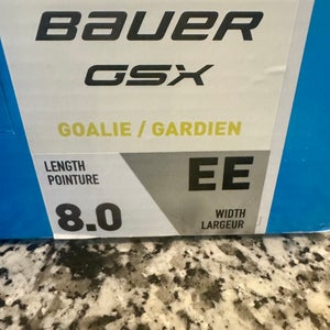 Bauer gsx Hockey Skates Extra Wide Width 8 (Used) w/extra set of blades