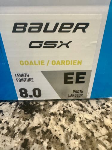Bauer gsx Hockey Skates Extra Wide Width 8 (Used) w/extra set of blades