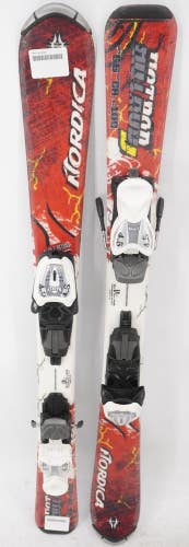 Nordica Hotrod Kids Skis with Bindings - 100 cm Used