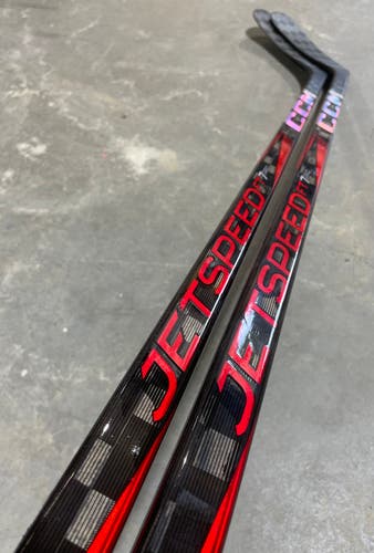 CCM JETSPEED FT7 PRO 2 PACK Pro Stock Hockey Stick Grip P90M 85 Flex Left 6605