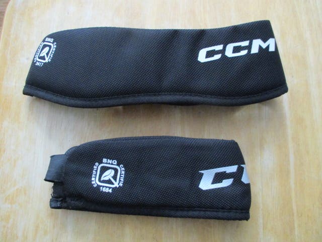 2 Used CCM Hockey Neckguards. One Size Small, One Size L-XL