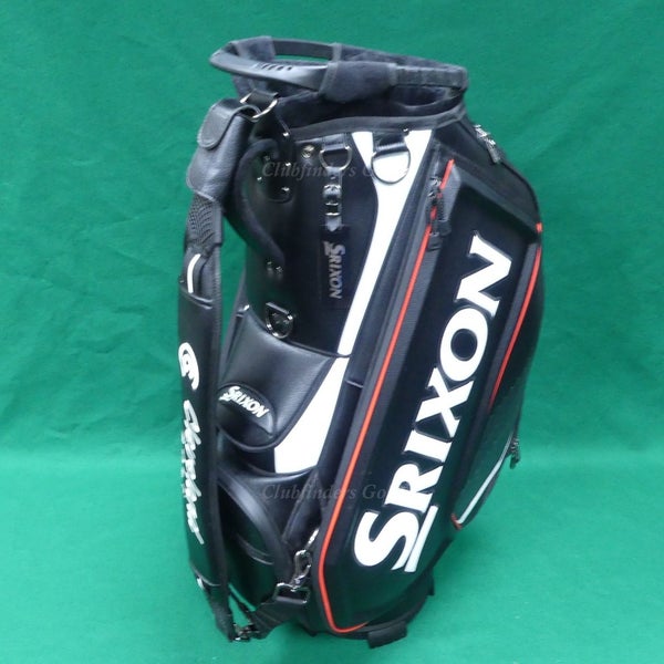Srixon 2024 Tour 10" OD 5-Way Black/White/Red Golf Staff Bag w/ Raincover