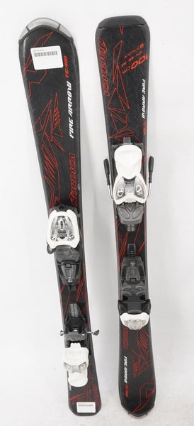 Nordica Team Fire Arrow Kids Skis with Bindings - 100 cm Used