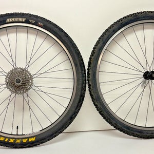 Tioga 9-Speed 32-Spoke Black Aluminum 26" Wheelset Shimano FH-MC18 Hub +Tires