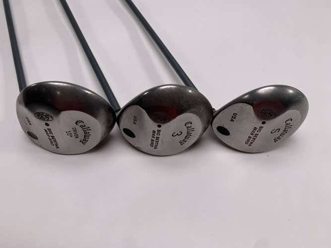 Callaway Big Bertha Warbird Driver Wood Set 3 5 | 10* 15* 18* RCH 90 Regular RH