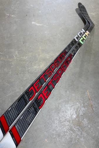 CCM JETSPEED FT6 PRO 2 PACK Pro Stock Hockey Stick Grip P28 80 Flex Left 6627