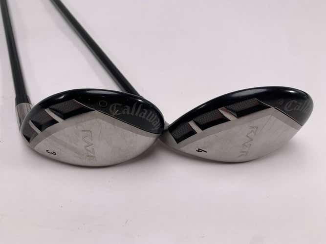 Callaway Razr X 3 & 4 Hybrid Set 21* 24* 60g Regular RH Oversize Grips