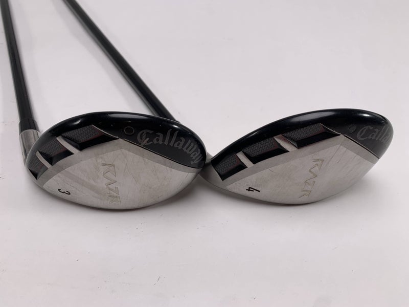Callaway Razr X 3 & 4 Hybrid Set 21* 24* 60g Regular RH Oversize Grips