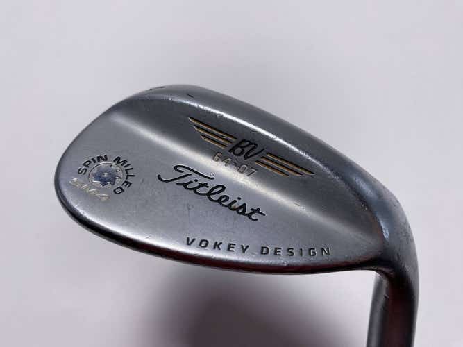 Titleist Vokey Spin Milled SM4 Chrome Lob Wedge LW 64* Wedge Steel Mens RH