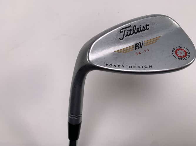 Titleist Vokey Spin Milled Chrome 2009 Sand Wedge SW 54* 11 Wedge Steel Mens LH