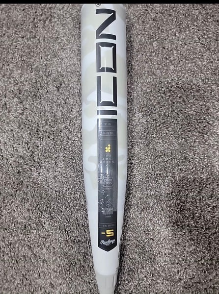 2025 Rawlings Icon Composite USSSA Certified Bat (-5) 26 oz 31" (Used)